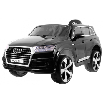 Audi Q7 Lift na akumulator dla dzieci Lakier Czarny + Pilot + Wolny Start + EVA + MP3 LED